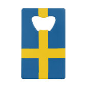 Flagge Schwedens Kreditkarte Flaschenöffner (Vorderseite)
