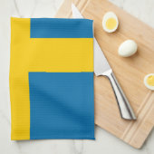 Flagge Schwedens Küchentuch (Viertel Falte)