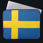 Flagge Schwedens Laptopschutzhülle<br><div class="desc">Anteil 10:16,  Flagge Schwedens</div>
