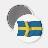 Flagge Schwedens Magnet (Vorderseite/Rückseite)