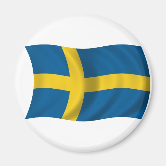 Flagge Schwedens Magnet (Vorne)