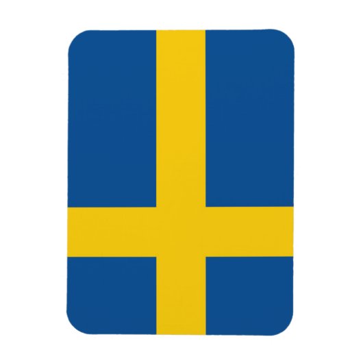 Flagge Schwedens Magnet (Vertikal)