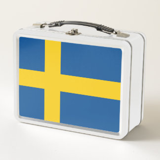 Flagge Schwedens Metall Brotdose
