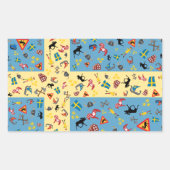 Flagge Schwedens mit Kultursymbol Rechteckiger Aufkleber (Vorderseite)