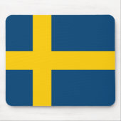 Flagge Schwedens Mousepad (Vorne)
