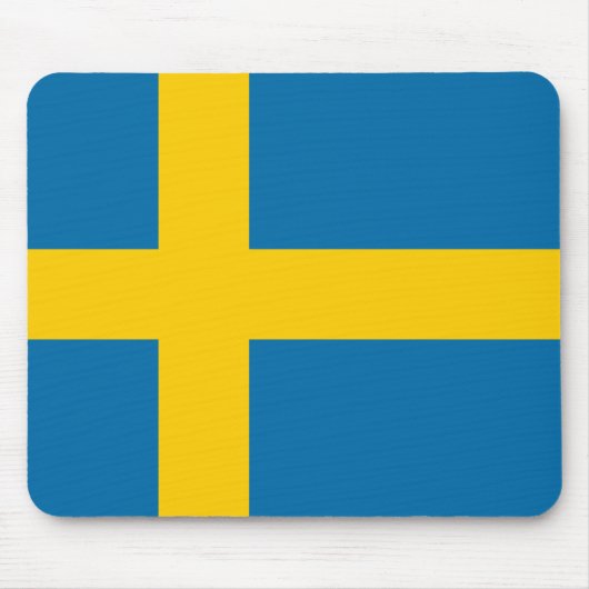 Flagge Schwedens Mousepad (Vorne)