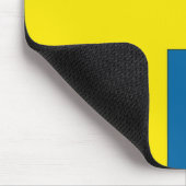 Flagge Schwedens Mousepad (Ecke)