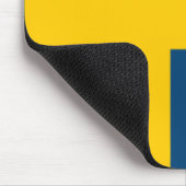 Flagge Schwedens Mousepad (Ecke)