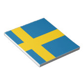 Flagge Schwedens Notizblock (angewinkelt)