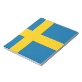 Flagge Schwedens Notizblock (Rotiert)