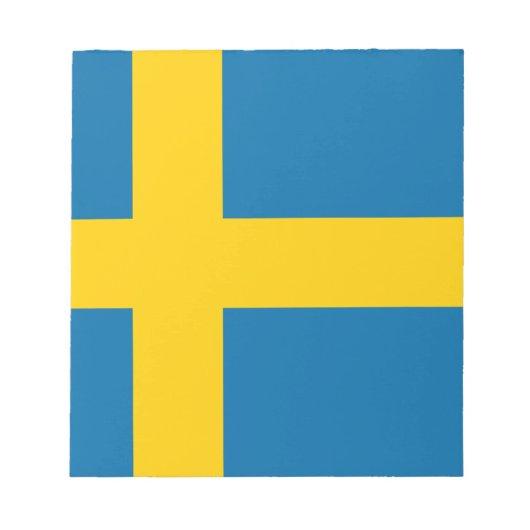 Flagge Schwedens Notizblock (Vorderseite)