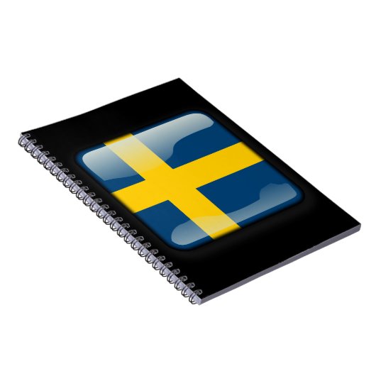 Flagge Schwedens Notizblock (Rechte Seite)