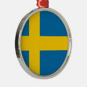Flagge Schwedens Ornament Aus Metall (Rechts)