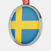 Flagge Schwedens Ornament Aus Metall (Links)