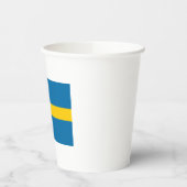 Flagge Schwedens Pappbecher (Links)