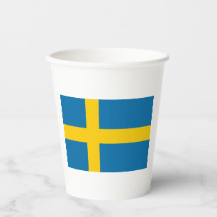 Flagge Schwedens Pappbecher