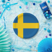 Flagge Schwedens Pappteller (Party)