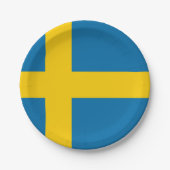 Flagge Schwedens Party Plate Pappteller (Vorderseite)