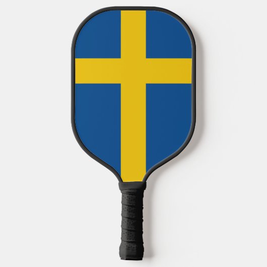 Flagge Schwedens Pickleball Schläger (Rückseite)