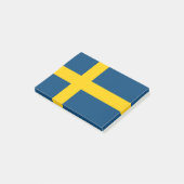 Flagge Schwedens Post-it Klebezettel (angewinkelt)