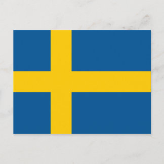 Flagge Schwedens Postkarte