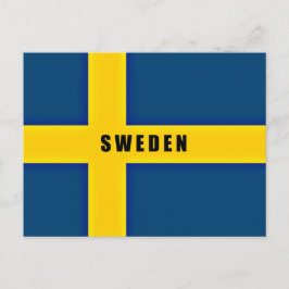 Flagge Schwedens Postkarte