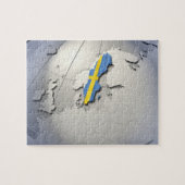 Flagge Schwedens Puzzle (Horizontal)
