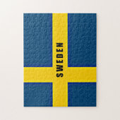 Flagge Schwedens Puzzle (Vertikal)