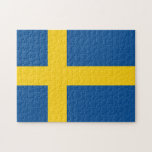 Flagge Schwedens Puzzle<br><div class="desc">Anteil 10:16,  Flagge Schwedens</div>
