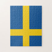 Flagge Schwedens Puzzle (Vertikal)