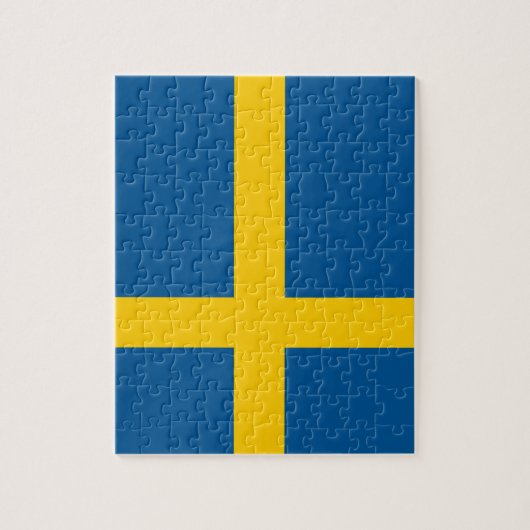 Flagge Schwedens Puzzle (Vertikal)