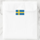 Flagge Schwedens Runder Aufkleber (Tasche)