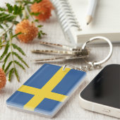 Flagge Schwedens Schlüsselanhänger (Vorderseite rechts)
