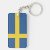 Flagge Schwedens Schlüsselanhänger (Rückseite)