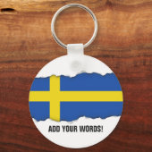 Flagge Schwedens Schlüsselanhänger (Vorderseite)