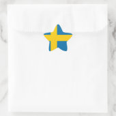 Flagge Schwedens Stern-Aufkleber (Tasche)