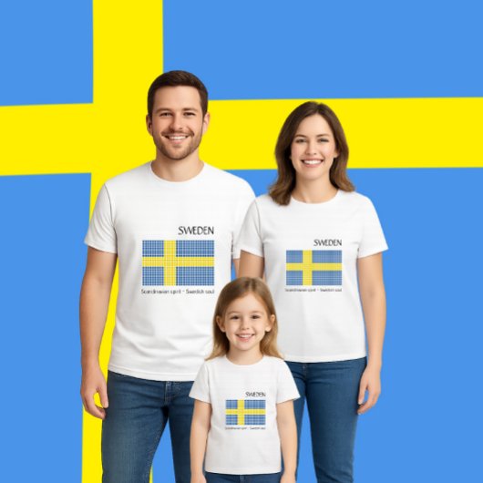 Flagge Schwedens T-Shirt