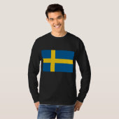 Flagge Schwedens T-Shirt (Vorne ganz)