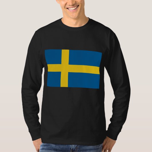 Flagge Schwedens T-Shirt (Vorderseite)