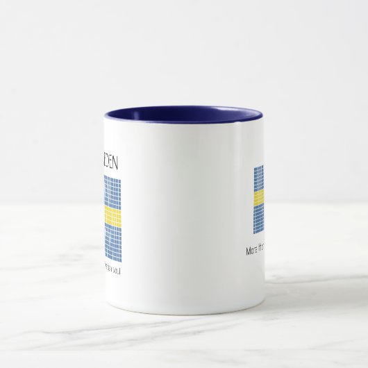 Flagge Schwedens Tasse (Zentrum)