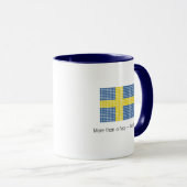 Flagge Schwedens Tasse (VorderseiteRechts)