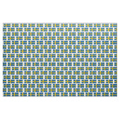 Flagge Schwedens - Text bearbeiten Stoff (Fat Quarter (45,7 x 55,9 cm))
