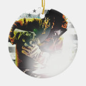 Flagge-Schweißer Keramik Ornament (Vorne)