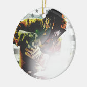 Flagge-Schweißer Keramik Ornament (Links)