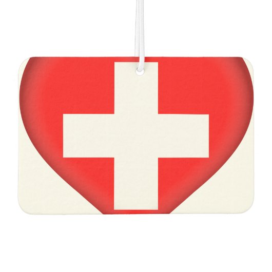 Flagge Schweiz (Schweiz) Autolufterfrischer (Vorderseite)