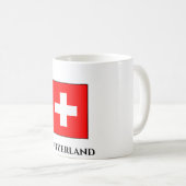 Flagge Schweiz (Schweiz) Kaffeetasse (VorderseiteRechts)