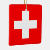Flagge Schweiz (Schweiz) Keramikornament (Rechts)