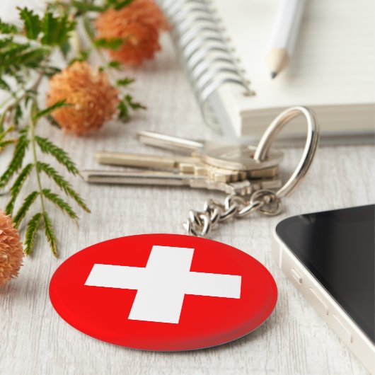 Flagge Schweiz (Schweiz) Schlüsselanhänger (Seite)