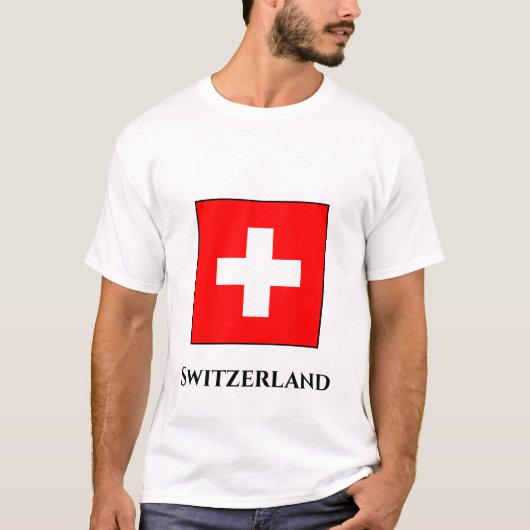 Flagge Schweiz (Schweiz) T-Shirt (Vorderseite)