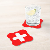 Flagge Schweiz (Schweiz) Untersetzer (Vor Ort)